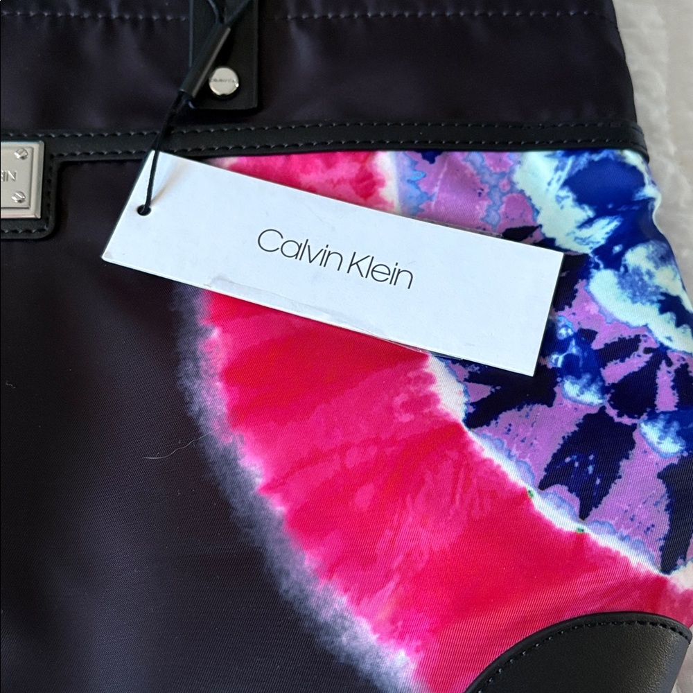 Calvin Klein Black and Tie-Dye Tote - Picture 4 of 9